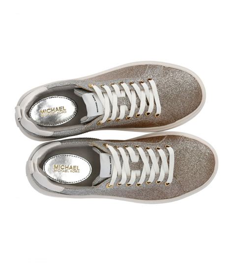 michael kors sneaker glitzer silber|Michael Kors sparkle sneakers.